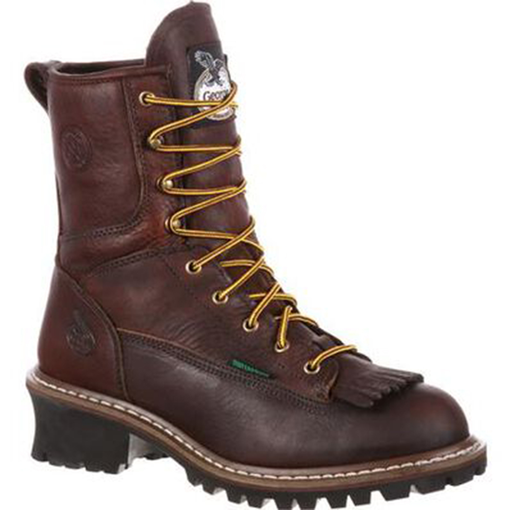 Georgia Boot Logger 8 Inch Waterproof Work Boots with Steel Toe from GME Supply